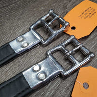 Pr Synthetic Stirrup Leathers *xc, mnr dents, rubs, bent, stiff
