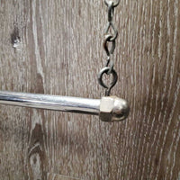 Metal 4 Bar Hanging Blanket Rack *gc, rust, scuffs, residue?, loose caps
