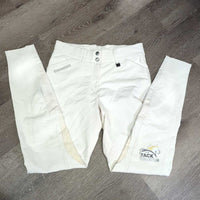Euroseat Breeches *gc, rubs/pills, discolored & stained seat/legs, dingy, hairy lining

