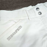 Euroseat Breeches *gc, rubs/pills, discolored & stained seat/legs, dingy, hairy lining
