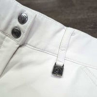 Euroseat Breeches *gc, rubs/pills, discolored & stained seat/legs, dingy, hairy lining
