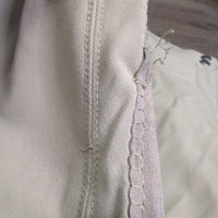 Euroseat Breeches *gc, rubs, pills, snags, mnr stains unstitched knees, seam puckers, discolored & stained seat/legs
