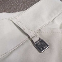 Euroseat Breeches *gc, rubs, pills, snags, mnr stains unstitched knees, seam puckers, discolored & stained seat/legs
