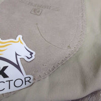 Euroseat Breeches *gc, rubs, pills, snags, mnr stains unstitched knees, seam puckers, discolored & stained seat/legs
