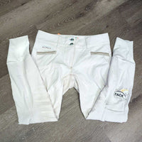 Euroseat Breeches *gc, undone seams, stained & discolored seat/legs, stains, rubs, pills
