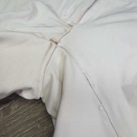Euroseat Breeches *gc, undone seams, stained & discolored seat/legs, stains, rubs, pills
