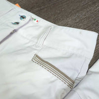 Euroseat Breeches *gc, undone seams, stained & discolored seat/legs, stains, rubs, pills
