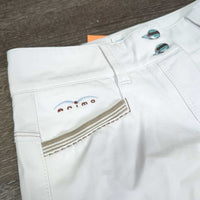 Euroseat Breeches *gc, undone seams, stained & discolored seat/legs, stains, rubs, pills
