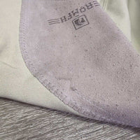 Euroseat Breeches *fair, BROKEN Zipper, rubs, pills, pilly lining, snags, older, unstitched seams, v.pilly & stained seat/legs

