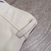 Euroseat Breeches *fair, BROKEN Zipper, rubs, pills, pilly lining, snags, older, unstitched seams, v.pilly & stained seat/legs
