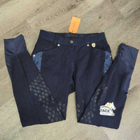 Euroseat Breeches, lace *gc/fair, v.rubbed & pilly seat & legs, v,hairy, snags

