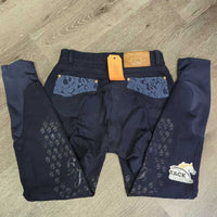 Euroseat Breeches, lace *gc/fair, v.rubbed & pilly seat & legs, v,hairy, snags
