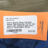 Sticky Full Seat Riding Tight Breeches, Pull On *gc, clean, seat: rubbed & pilly, hairy

