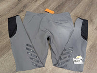 Euroseat Breeches *gc, mnr snags, unstitched ankle seam, rubs & pills
