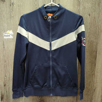 Light Fleece Jacket, Zipper *gc, clumpy, hairy, rubs, older?
