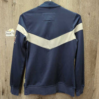 Light Fleece Jacket, Zipper *gc, clumpy, hairy, rubs, older?
