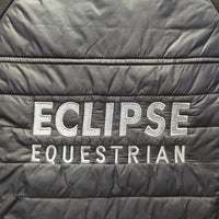 Light Quilt & Fleece Jacket, Zipper "Eclipse" *gc/fair, hairy, rubs, dirty, pills, stains, frayed cuffs
