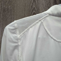 JUNIORS Show Sun Shirt, Zip, Mesh & Shoulders Sleeves, 1/4 Zip Up *vgc, pulled cuff seams
