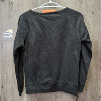 Light Sweatshirt "Its the Equestrian Life for Me" *gc, hairy

