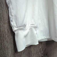 LS Show Shirt, attached snap collar, Snaps, Lacey *gc, clean, pit, crinkled, mnr snags
