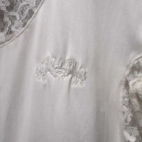 LS Show Shirt, attached snap collar, Snaps, Lacey *gc, clean, pit, crinkled, mnr snags
