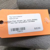 4 Polo Wraps *gc, clean, clumpy, mnr hair
