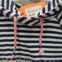 LS Hoodie Shirt, strings, "Badminton Horse Trial" *vgc, clean, mnr hair, seam rubs & frays, puckers?shrunk
