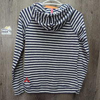 LS Hoodie Shirt, strings, "Badminton Horse Trial" *vgc, clean, mnr hair, seam rubs & frays, puckers?shrunk
