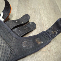 Closed Boots, velcro *gc/fair, v.weak velcro, clean, stains, v.hairy, inside residue, rubs, clumpy
