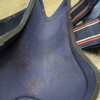 Open Front & Hind Boots, velcro *gc, clean, faded, pilly edges, scrapes & rubs, older
