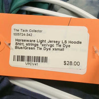 Light Jersey LS Hoodie Shirt, strings *xc/vgc

