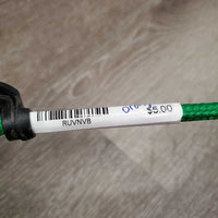 Thin Green Riding Whip - Crop, handle *XC
