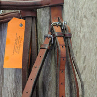 Rsd/Padded Hunter Bridle, Braided Reins *vgc, clean, stains, xholes, rubs, crumbled rsd end
