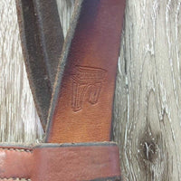 Rsd/Padded Hunter Bridle, Braided Reins *vgc, clean, stains, xholes, rubs, crumbled rsd end
