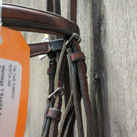 Rsd/FS Padded Hunter Bridle *gc, clean, filmy edges, rubs, scrapes, stains, xholes, older, creases
