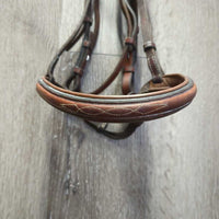 Rsd/FS Padded Hunter Bridle *gc, clean, filmy edges, rubs, scrapes, stains, xholes, older, creases

