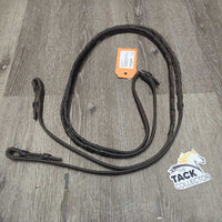 Soft Braided Reins *vgc, mnr dirt?residue, creases & loose end stitching
