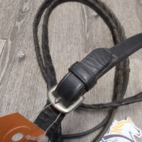 Soft Braided Reins *vgc, mnr dirt?residue, creases & loose end stitching
