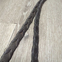 Soft Braided Reins *vgc, mnr dirt?residue, creases & loose end stitching
