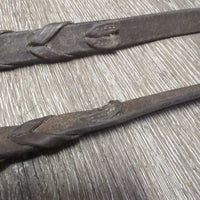 Soft Braided Reins *gc, dirty, loose hooks & lace end stitching
