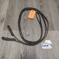 Soft Braided Reins *gc, dirty, loose hooks & lace end stitching
