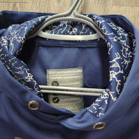 Hoodie Sweatshirt *gc, clean, snags, rubs, pills, unstitched & repaired pockets
