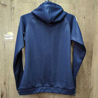 Hoodie Sweatshirt *gc, clean, snags, rubs, pills, unstitched & repaired pockets
