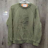 Light Sweatshirt, "The Horses are Calling & I Must Go" *vgc/xc, mnr rubs & pills
