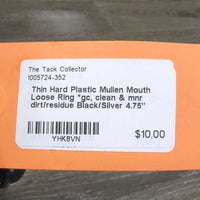 Thin Hard Plastic Mullen Mouth Loose Ring *gc, clean & mnr dirt/residue
