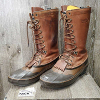 Winter Leather & Rubber Western Riding Boots, Pull out Liners, Laces *vgc/xc, clean, mnr rubs, scrapes, scuffs & rubs
