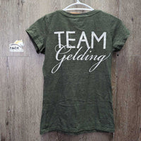 SS Cotton T Shirt "Team Gelding" *vgc, clean, mnr cracking logo
