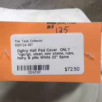 Half Pad Cover ONLY *vgc/gc, clean, mnr stains, rubs, hairy & pills
