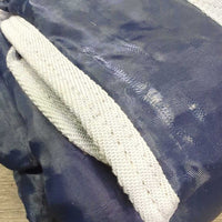 Med Quilt Stable Blanket *gc, clean, repairs, pilly, hair, 0 legs/tail, snags, threads, mnr tears
