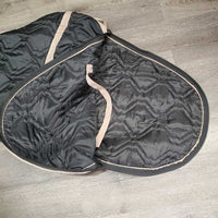 Light Quilt Saddle Carry Storage Bag, Shoulder Strap *gc, sticker, clean, older
